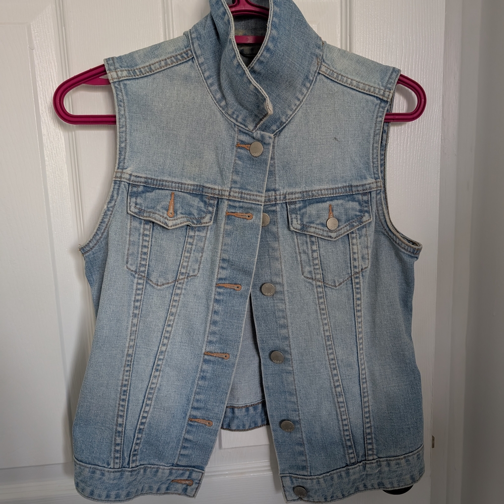 Light Blue Denim Vest